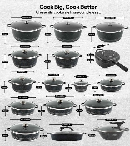 134-Piece Nonstick Pot & Pan Set